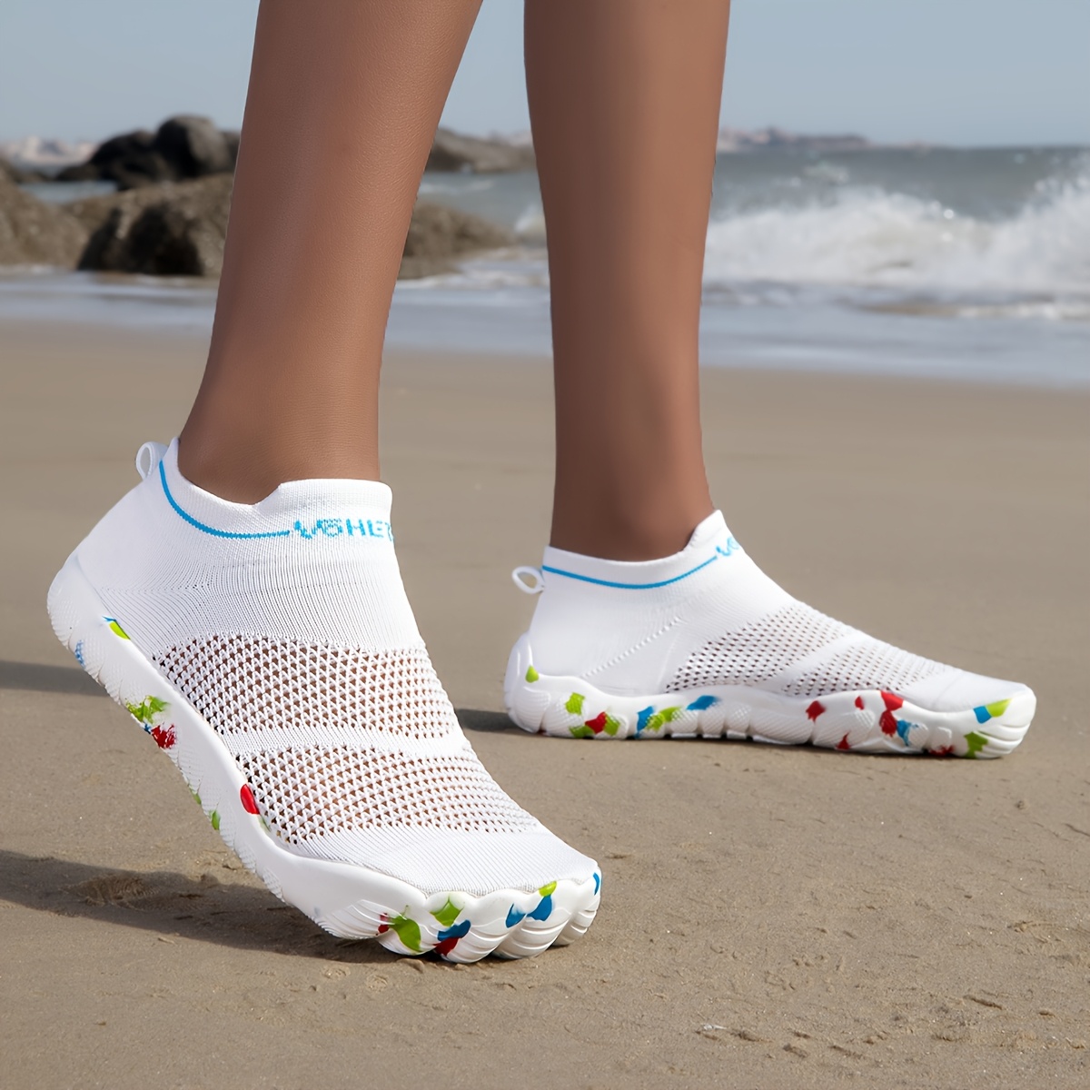 TEMU Non-slip Wading Shoes - Breathable Quick-dry/easy , Lightweight Sole, Suitable For Swimming, Yoga, Surfing, Hiking, Beach - Indoor/water Sports