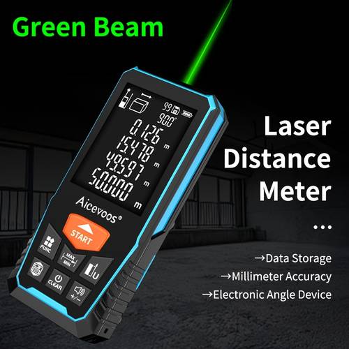 green laser rangefinder 50m 70m 100m 120 light laser distance meter laser tape measure roulette