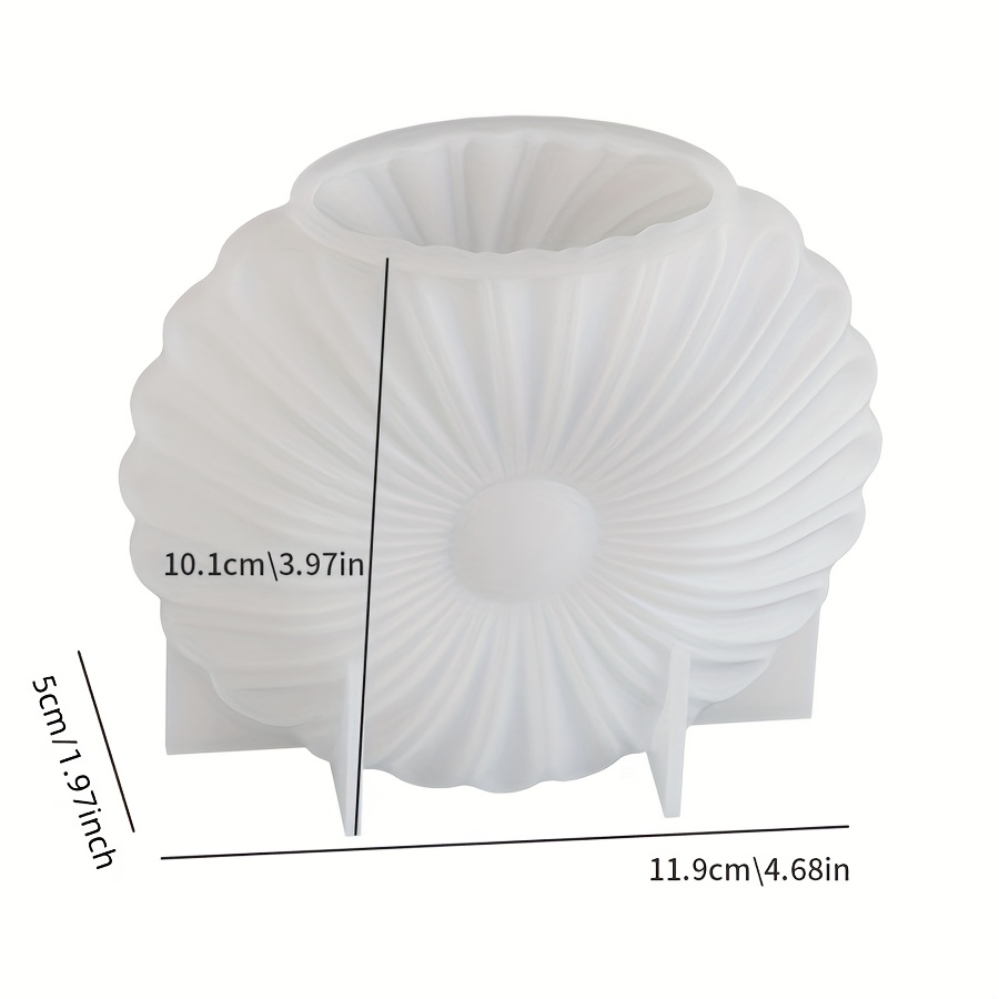 E-shop Dreidimensionale Sonnenblumen-Vasen-Ornament-Silikonform, DIY Sonnenblumen-Blumenarrangement-Vase, Epoxidharz- Gipsform
