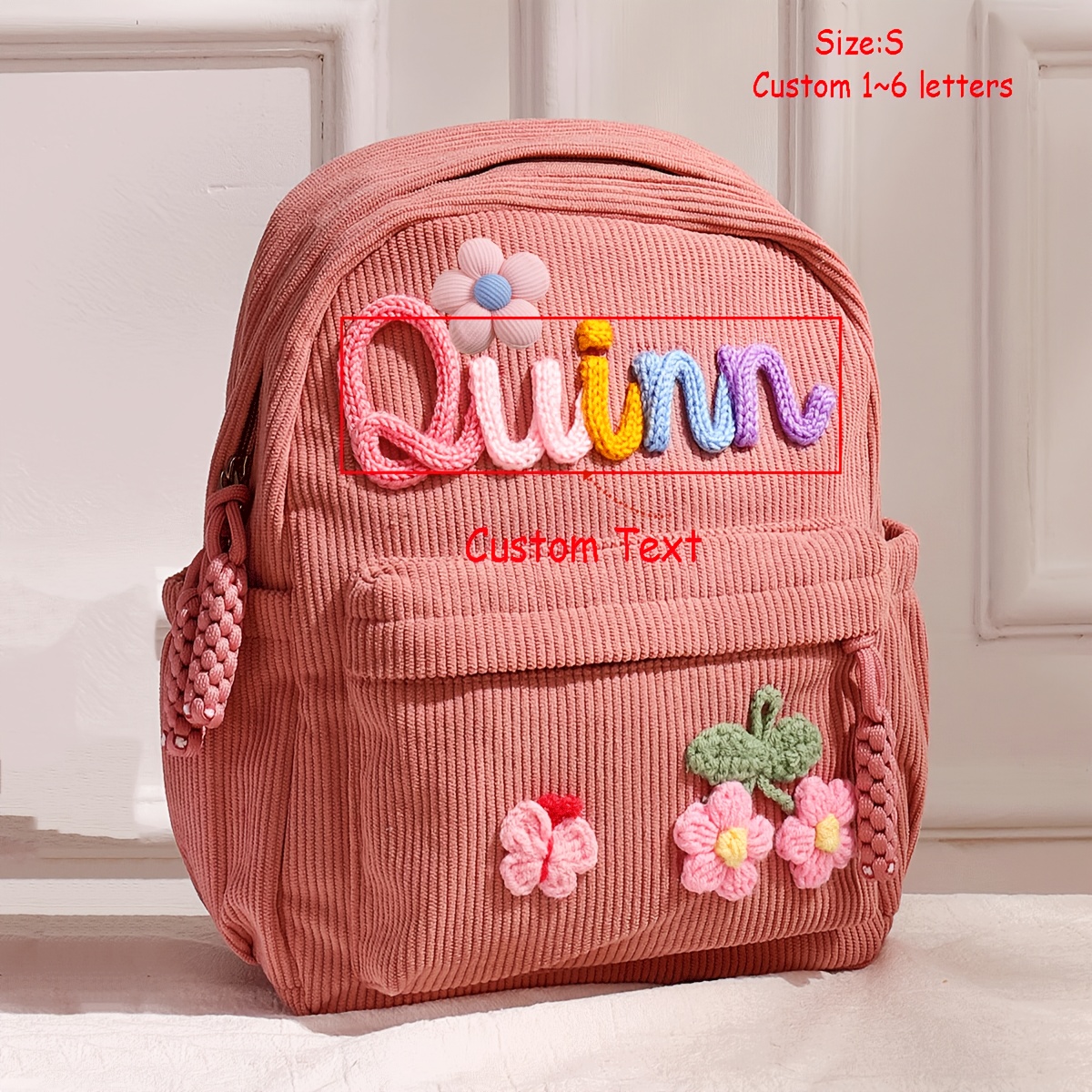 TEMU da donna 1 pz Personalizzato in velluto a , Taglie forti/Taglie piccole, a personalizzato con lettere, Decorazioni /Animali leone volpe, ,