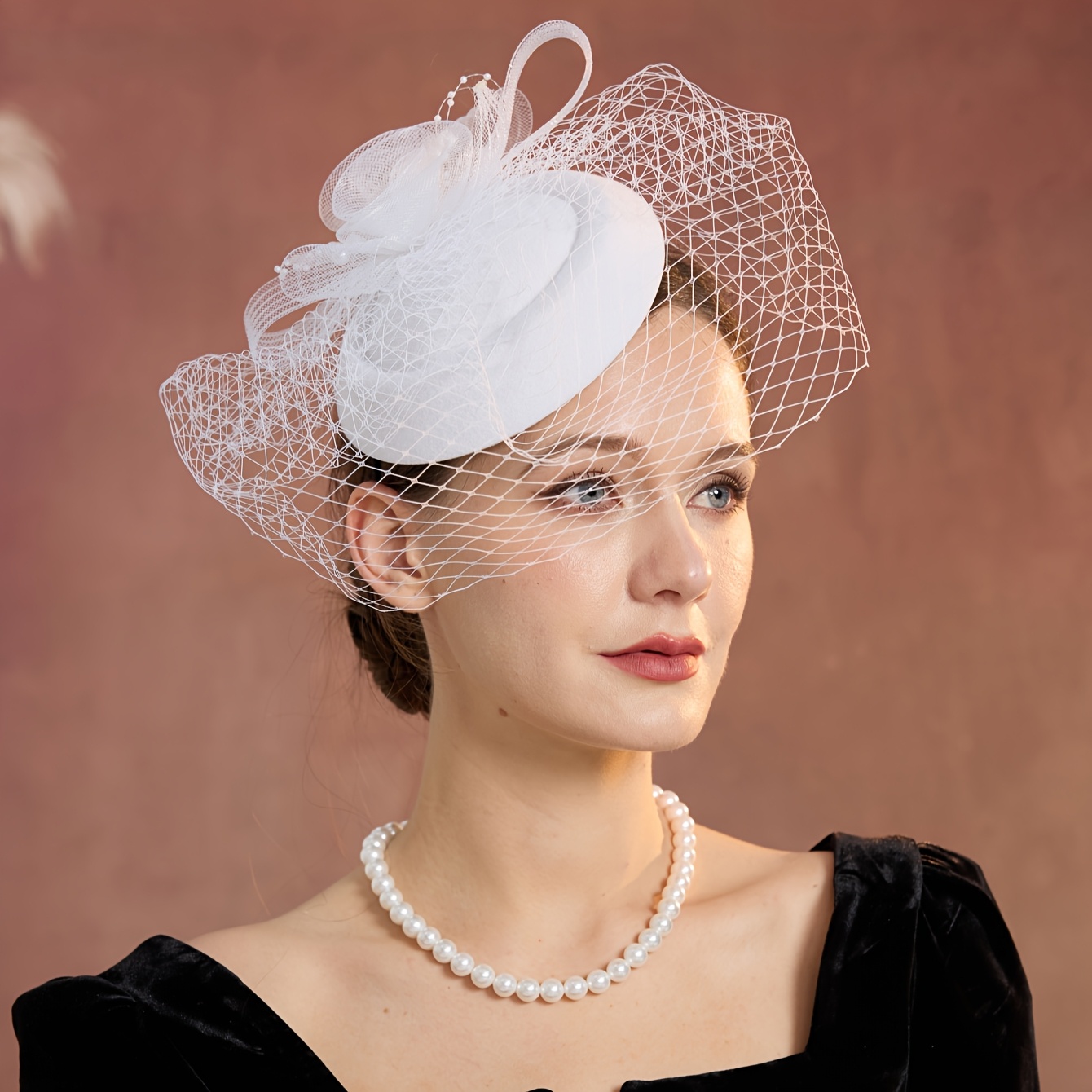 elegant hat tea party hat floral decoration - Temu Cyprus display picture 1