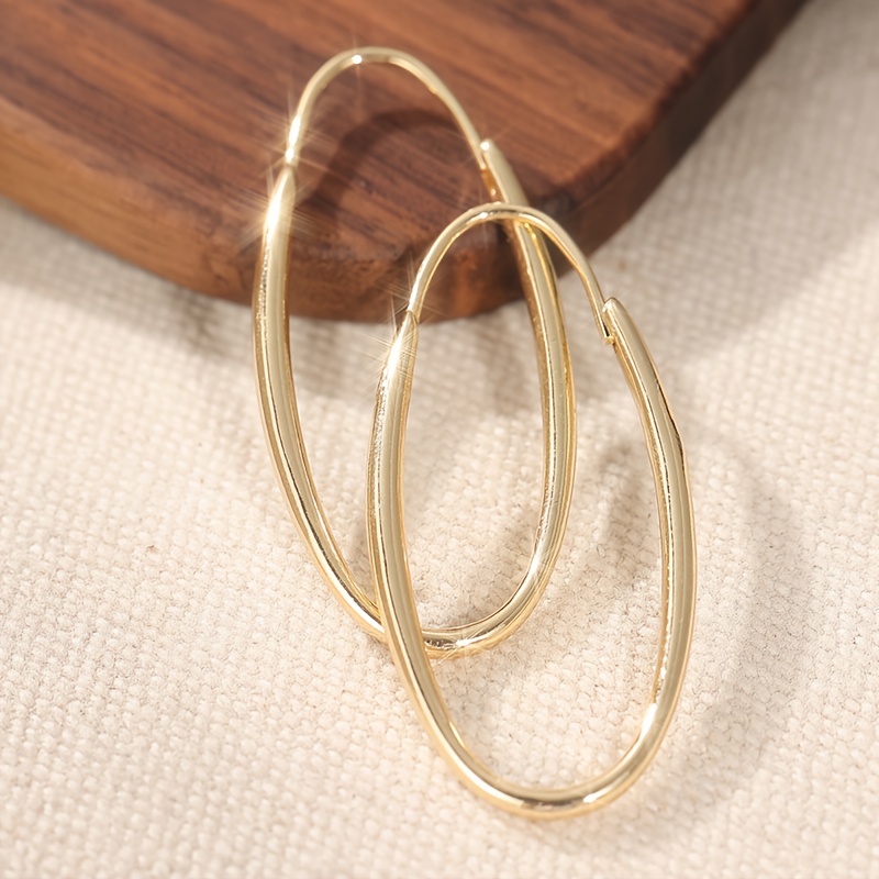 E-shop Große Kreis-Hoops Ohrringe für Damen Mode Hyperbolische Ohrringe Trendy Schmuck Geschenk
