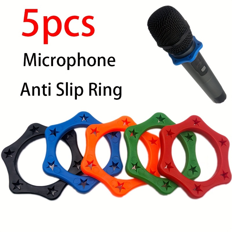 Anti-roll Mic Sleeves 10 Pack Rubber Microphone Anti-Roll Rings - Black ...