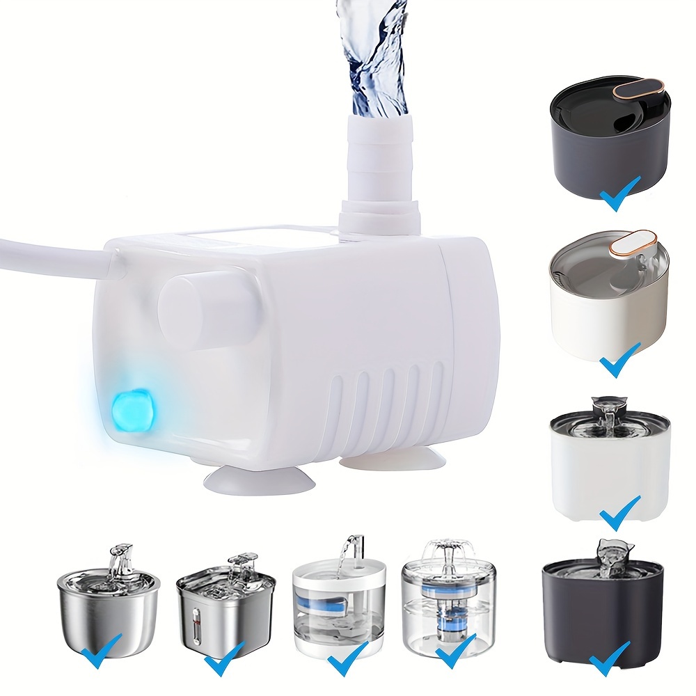 

Led-lit Usb-powered Cat Water Fountain Pump - Prevents Dry Burning, Ideal For Drinking Dispensers