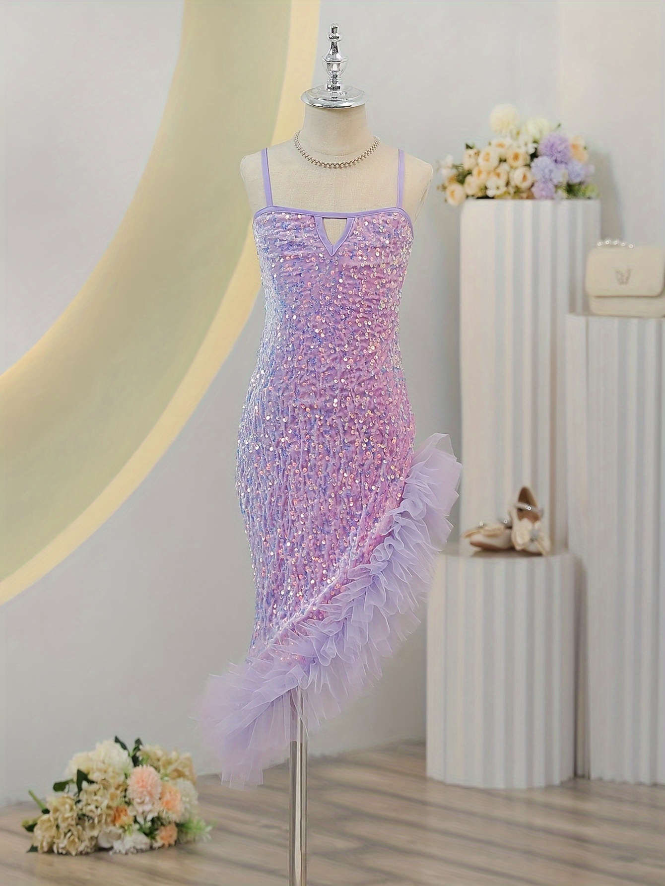 glitter spaghetti strap bodycon dress Pink Spaghetti Strap Bodycon Homecoming Dresses Tight Sequin Cocktail –  Viniodress main image 0