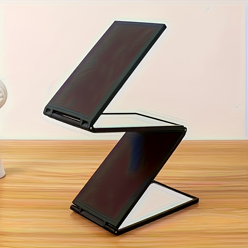 Portable Folding Makeup Mirror - Multi Angle Handheld Design, Easy To Self Cut Hair And Daily Beauty, Polished Surface, For Batteries