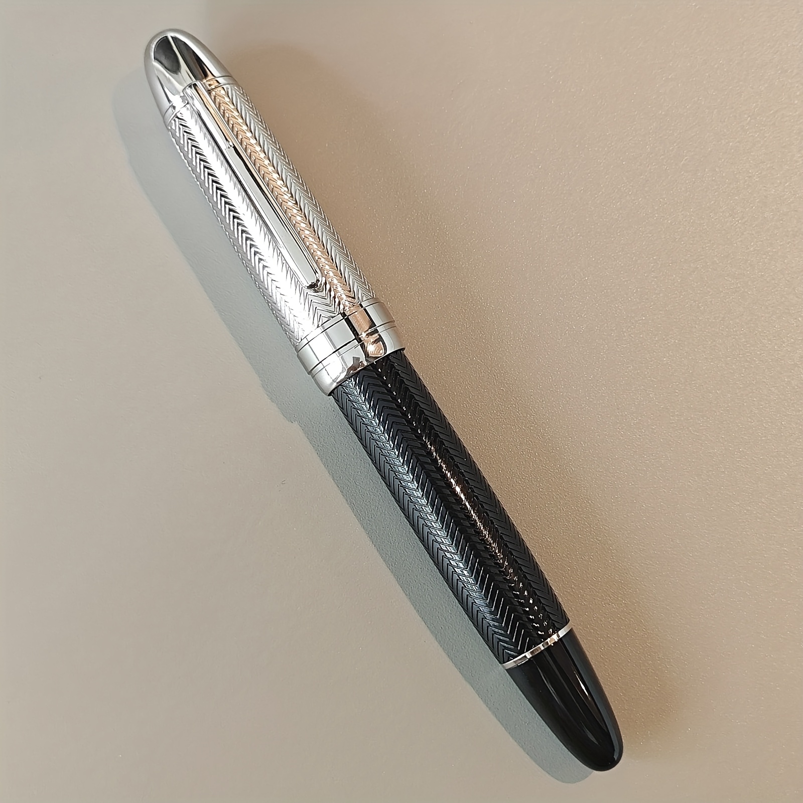 1pc Jd 149 Executive Fountain Pen | Business Writing Pen | Classic Carved Smooth Writing Design | Office & School & Gift Use