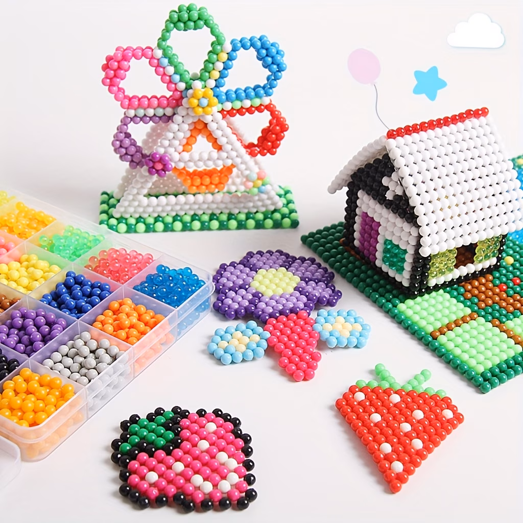 Jewelry Making Kits 15 Grids of 1500 Water Magic Beads+tool...