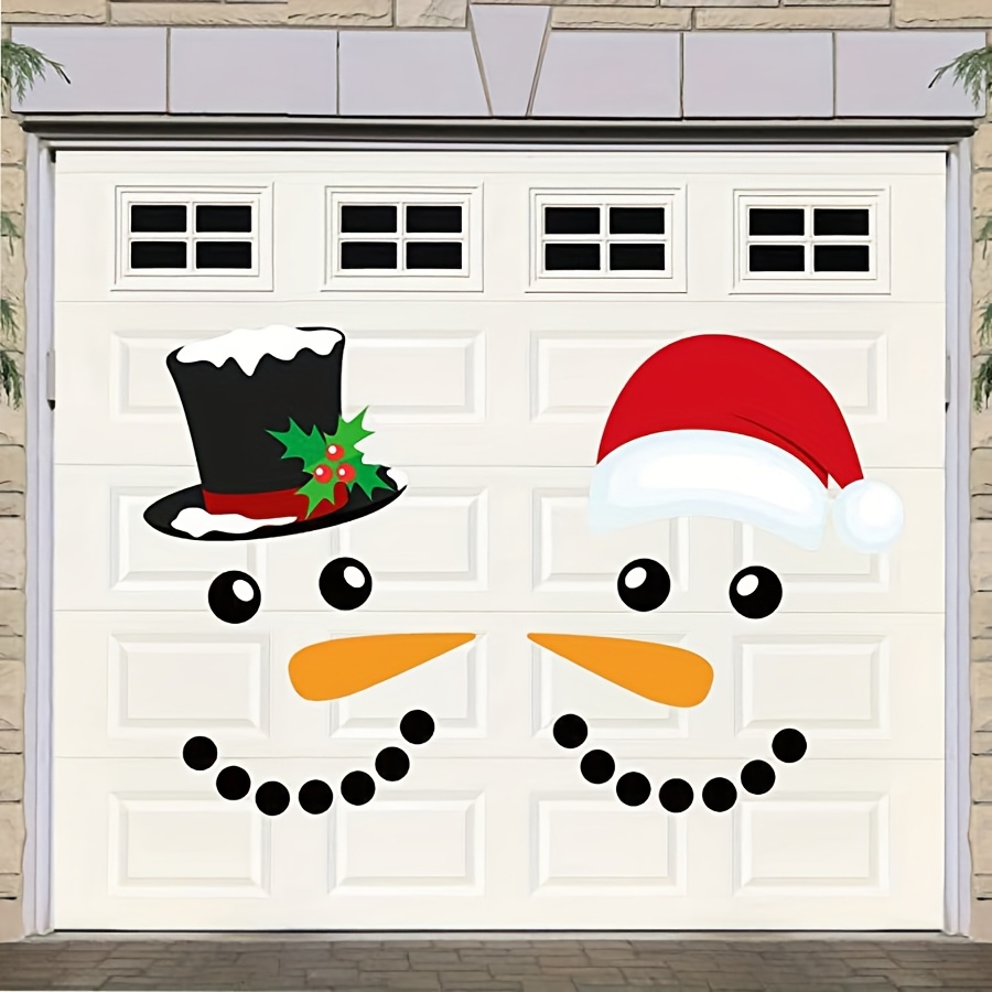 TEMU 5 Different Styles Christmas Magnets Set, Merry Christmas Decorations, Garage Door Decor, Refrigerator Decal Face Set, For Christmas Home Decor