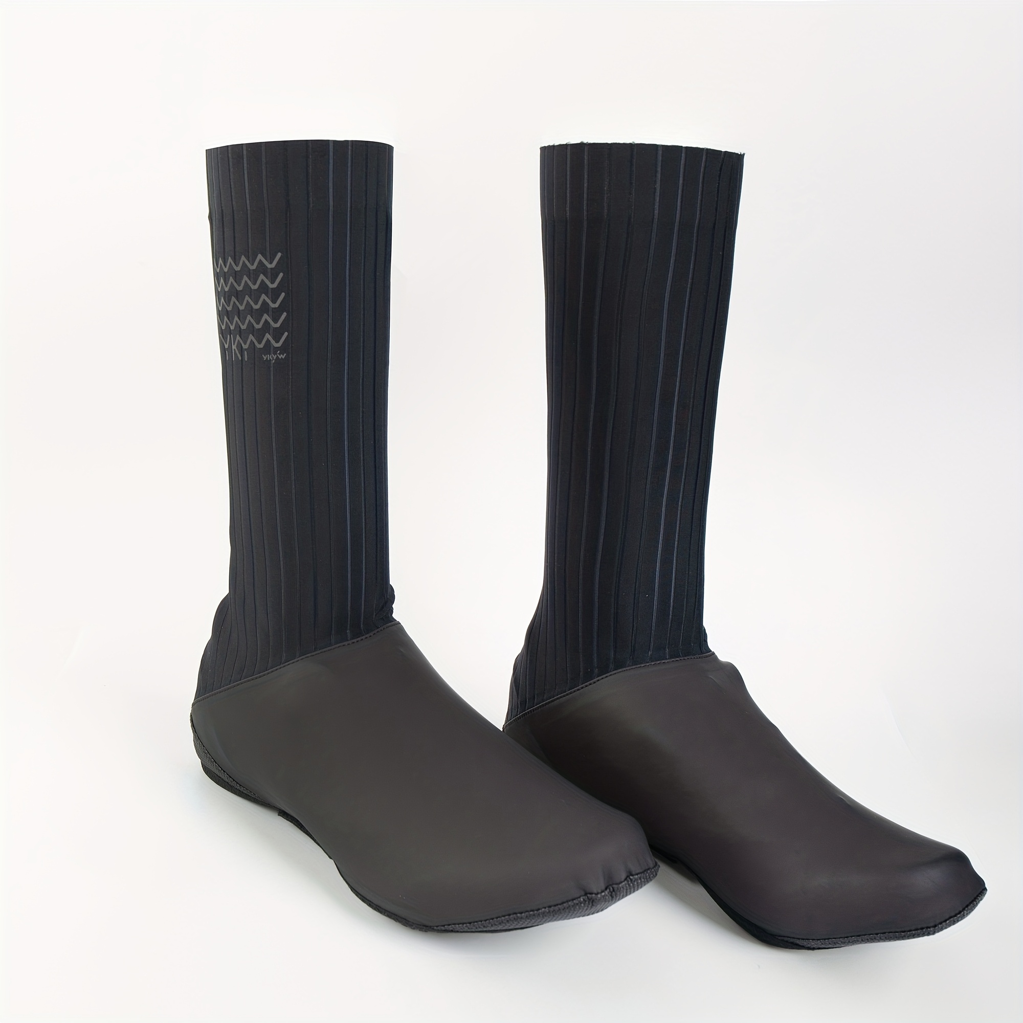 TEMU YKYWBIKE Cubrezapatos para Días de Lluvia, Bicicleta de Montaña, Bicicleta de Carretera, Otoño Invierno, Cubrezapatos con Cierre, Equipo de