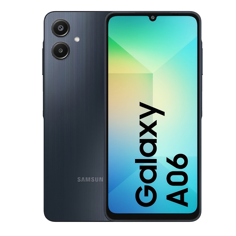 Samsung Galaxy A06 4G Smartphone, Pantalla de 6.7", Cámara principal de 50MP, Batería de 5000mAh, Sin cargador (Versión Medio Oriente), 4+64GB/4+128GB/6+128GB