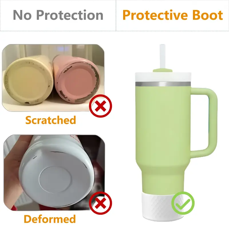 1 de silicona antideslizante para botellas de 20 oz oz - protector con diseño de de diamantes | estable para vasos y tazas con base de 7.19-7.49 cm detalles 0