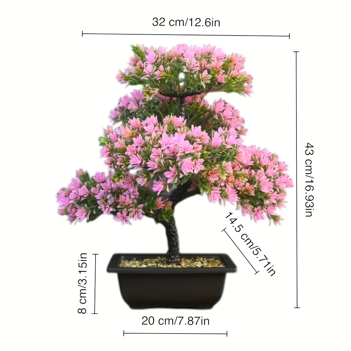 Realistische nepdennenboom met pot