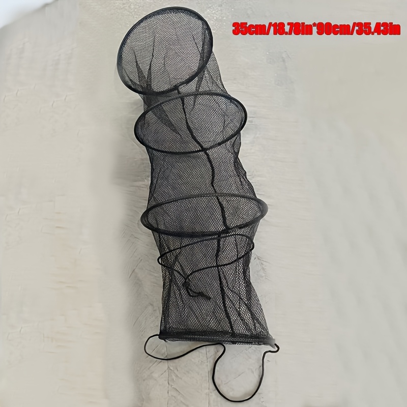 3 Sizes Of Fishing Nets With Large Capacity To Hold Many Fish. Equipped With Ropes For Easy Retrieval And Foldable For Convenient Portability. An Indispensable Tool For Fishing