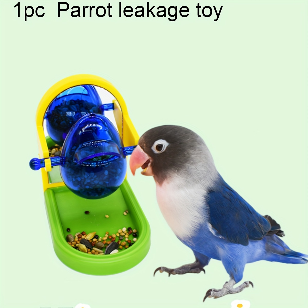 

Interactive Parrot Foraging Toy - Fun Treat Dispenser For Birds, Durable Plastic, Random Color Selection Bird Toys Bird Accessories