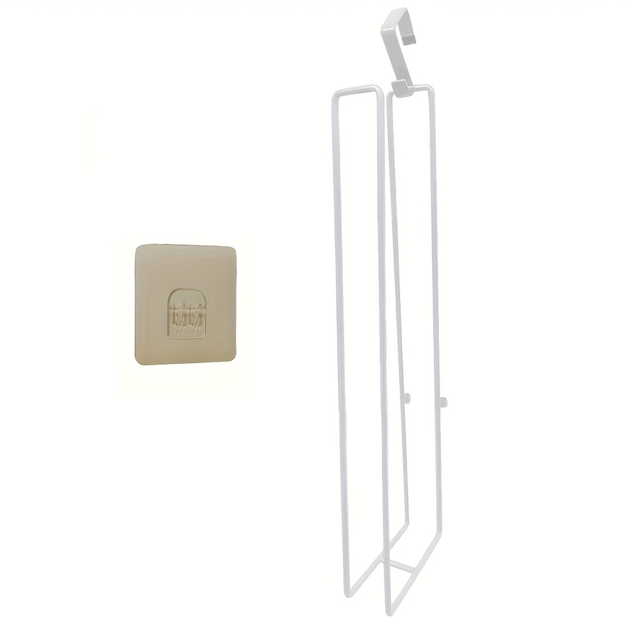 TEMU Punch-free Toilet Paper Storage Rack, Wall-mounted Toilet Paper Holder, Toilet Tank Toilet Paper Holder, Wrought Iron Bathroom Storage Rack