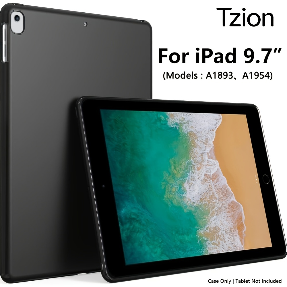 TEMU Case For Ipad 9.7-inch Tablet Case, For Ipad 5th/6th//air2/pro 9.7, Lightweight, Scratch Resistant Cover, Black. For Daily Use, Durable
