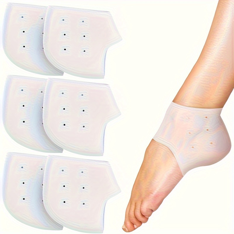 

3 Pairs Of Silicone Heel Protection Covers