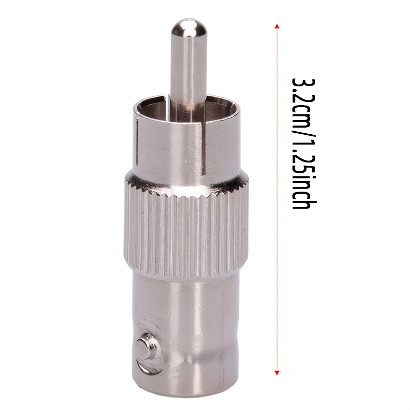 2 stuks BNC naar RCA Adapter BNC Vrouwelijk naar RCA Mannelijk Connector RG6 Adapter Kit Koppeling