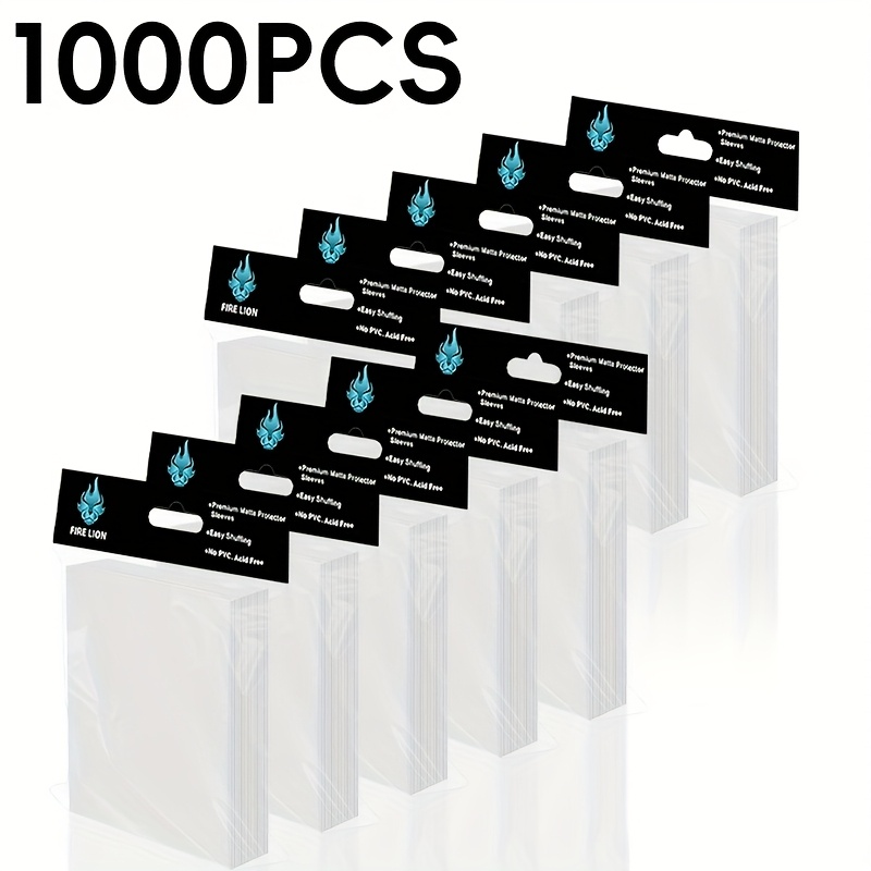 1000 count card sleeves penny clear card sleeves for trading cards soft tarding card sleeve fit for mtg   card baseball cards football cards game cards   for all collectors