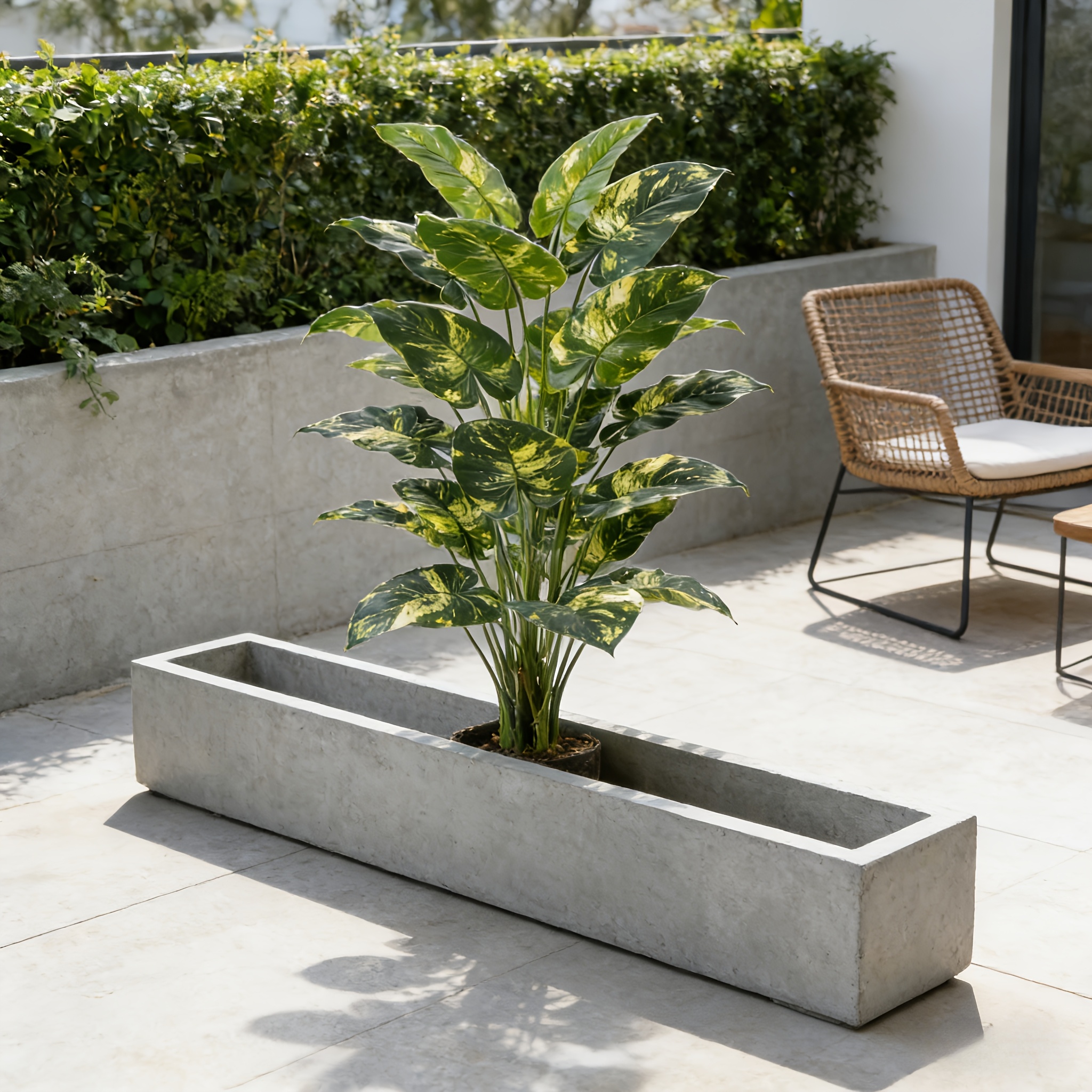 1pc 18-leaf Large Tropical Artificial Plant | High-quality Plastic Material, Maintenance-free and Easy to Care for | Suitable for Indoor and Outdoor Use: Home, Office, Hotel, Wedding, and Landscape Decoration | Ideal for Easter, Mother's Day, St.