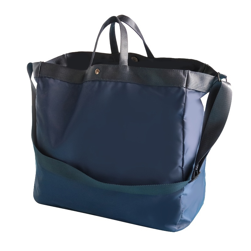 

Women' Tote Bag, Waterproof Nylon, & Chic, & Spacious With Double Handle, In Black, Blue, Green, Hand Wash Or , Edging, No Print, No Pattern, Fixed Shoulder Strap, Zip Closure