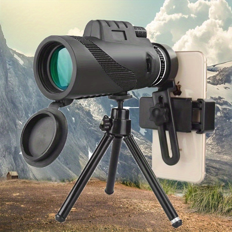 TEMU 10×50mm Adult Outdoor Telescope, Clear Long-distance Observation For Camping, Hiking & Sports Events, Camping Gear, Camping Equipment, Hiking