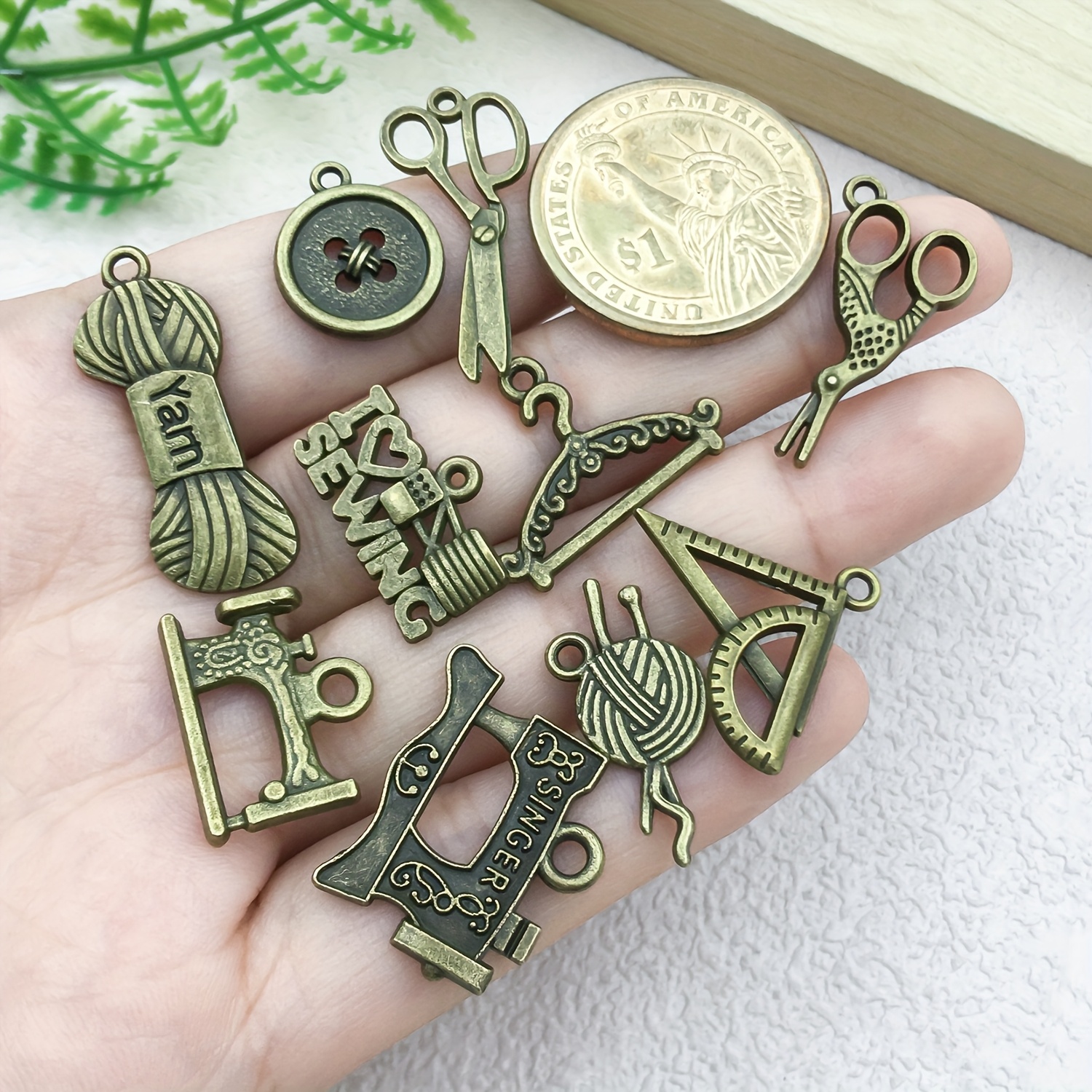 Dije Para Máquina De Coser, Dijes Para Pulseras Y Collares, Metal