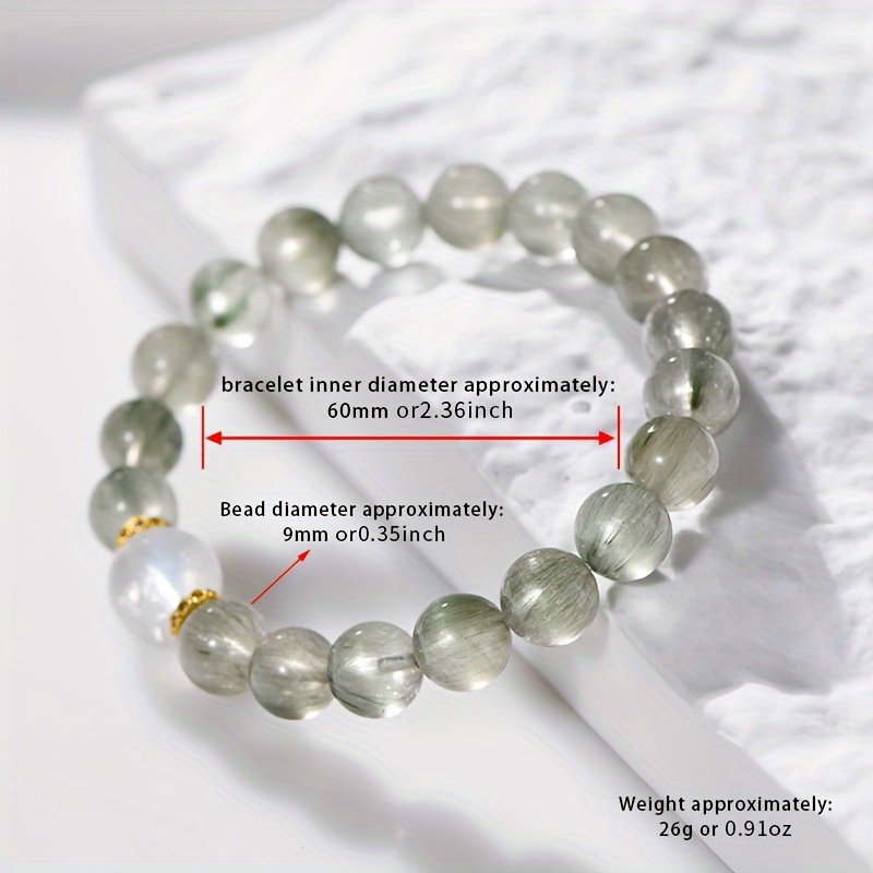 Green Crystal Bracelet with Moonstone And Crystal Beads