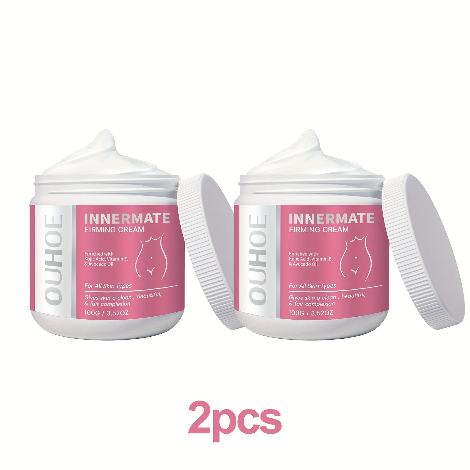 Set of 2 Body Creams for Underarms And Thighs, Ideal for Moisturizing Skin in Areas - Image 2