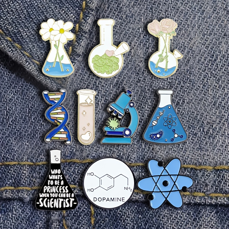 science pins sold on Temu Australia