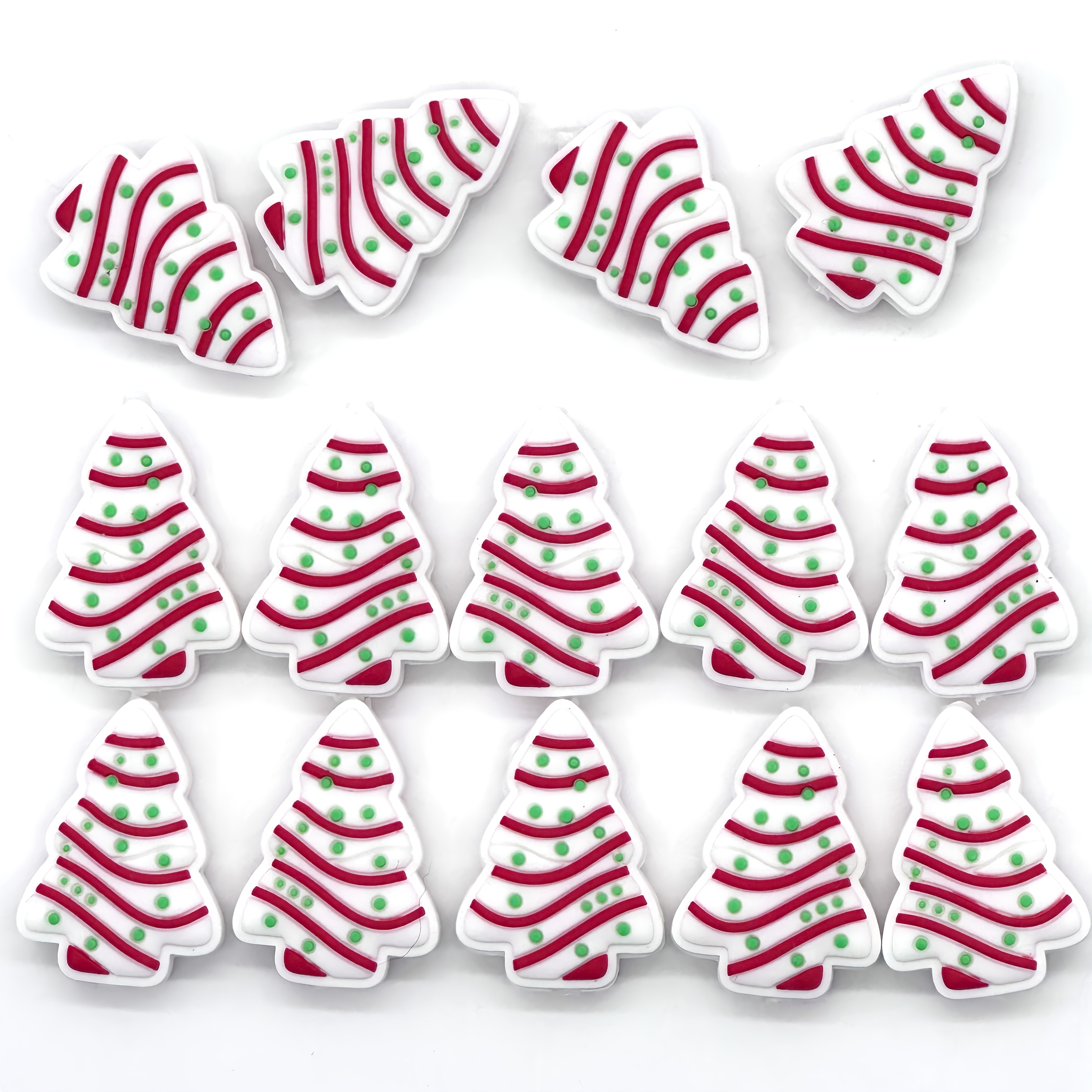 

9pcs Christmas Tree Set For Making - For Necklaces, Keychains, Phone &