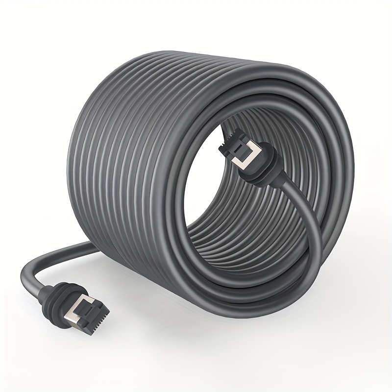 RAAVEE 33ft/10M Waterproof Ethernet Cable For Starlink Gen 3 (Rectangular Dish) - Gray Replacement Cable