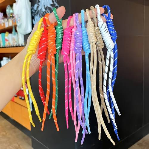 varebillede vibrant 31-farvet håndvævet flettet reb nøglering sæt – 7/13/23 stk. lanyard snor med håndknot detaljer, kraftig nylon for langvarig , mode gaveidé til kvinder & håndværkselskere. flettet nylon reb lanyard med håndknot designs til cr