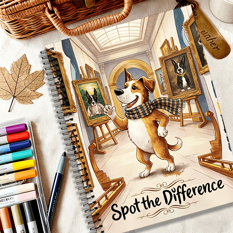 Spot The Difference Puzzle Book for Observational Challenges