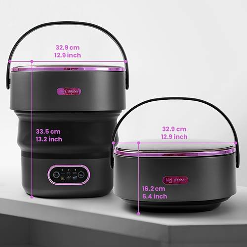 3 96 gallon 15l foldable washing machine for travel portable underwear socks washing machine