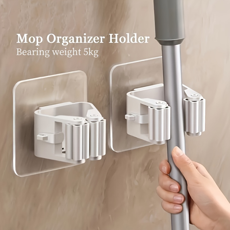 

-install Mop And - -mounted, No-drill Storage For Bathroom & , Plastic Organizer For Supplies