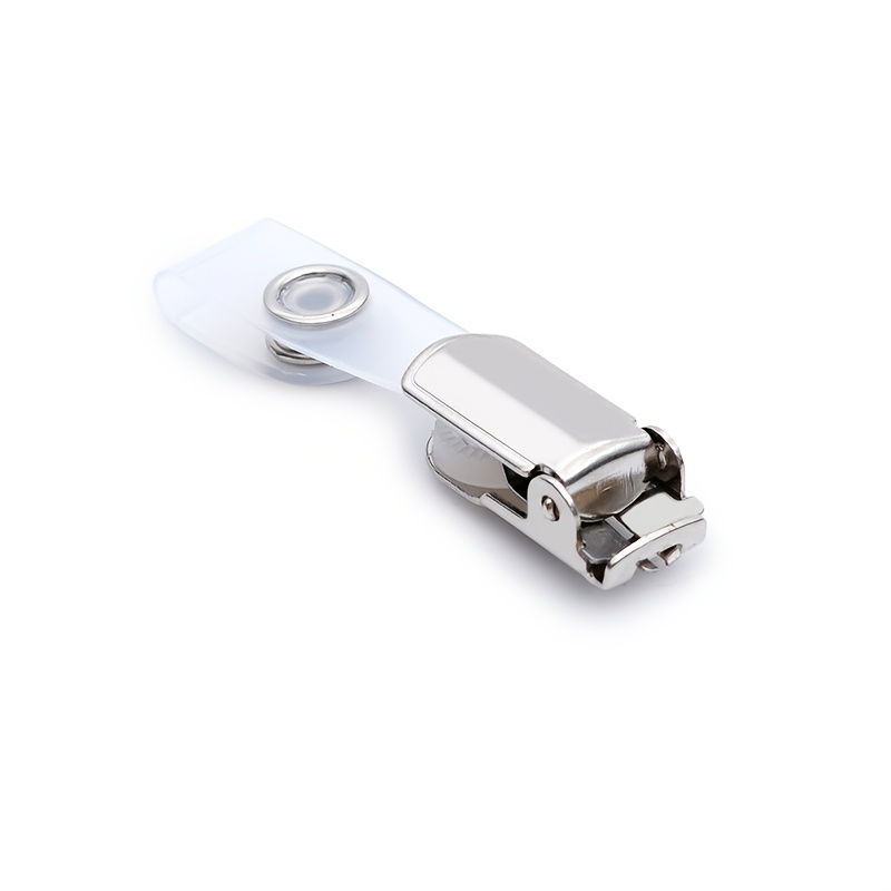2d 5pcs Card Holder Clips, Iron Id Badge Holder, Office Id Badge Holder, , Sturdy And Durable