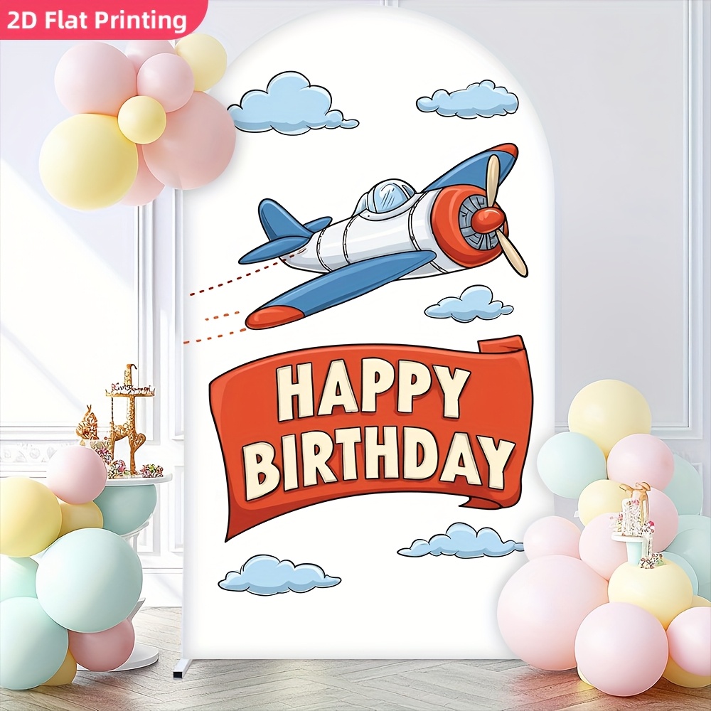 Time Flies Vintage Airplane Garland | Airplane Birthday Banner, Airplane Party Decor, Airplane Theme, Two The Rescue, Kids Party Decoration