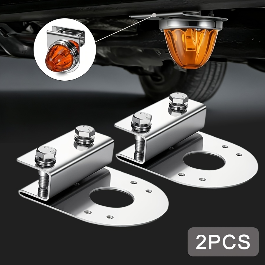 TEMU Parts: 2pcs Watermelon Lights, Installed Under The Lighting Frame Bracket, Clamped Installation, No Drilling Required, Stainless Steel Material,