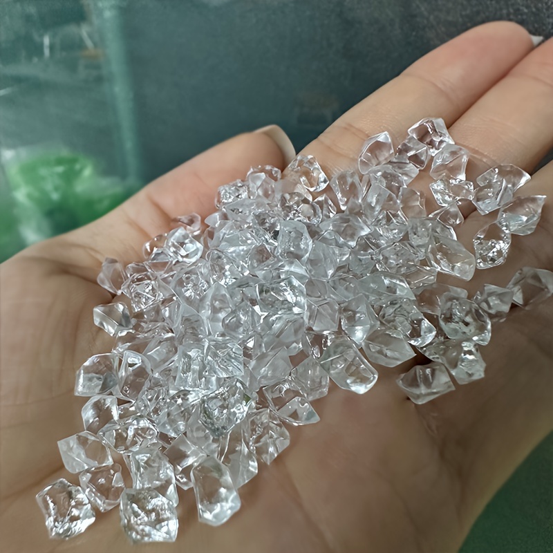 acrylic   crystals 1000 pcs clear resin diamond gems vase filler decorations photography props centerpiece accessories details 0