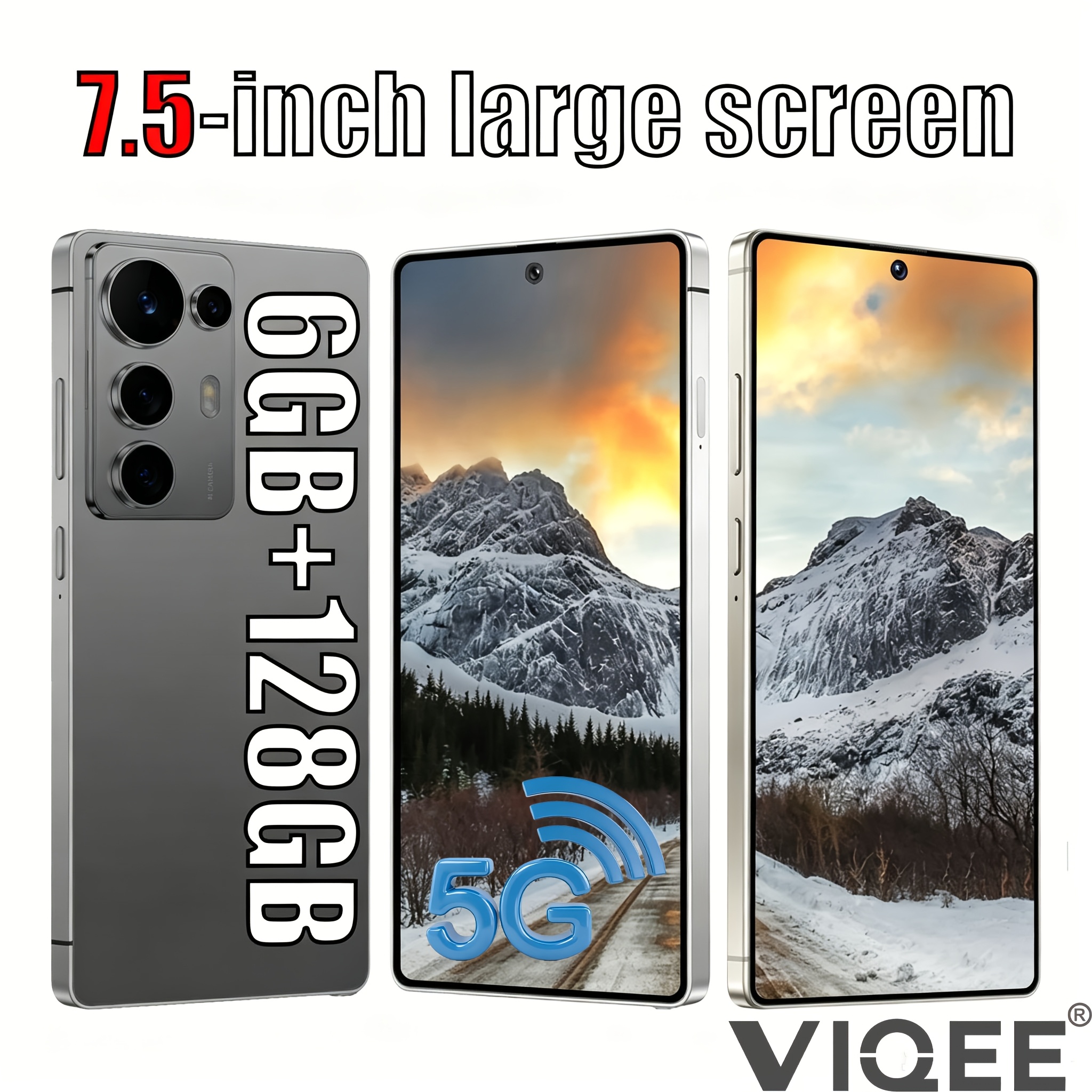 5g Newest Rugged Mini Tablet Smartphone, 7.5-inch Extra Large Hd Screen, Unlocked Device, 6gb +128gb Rom Large Storage, Recognition, Stable Type-c Charging, Premium And Durable, Perfect For Business