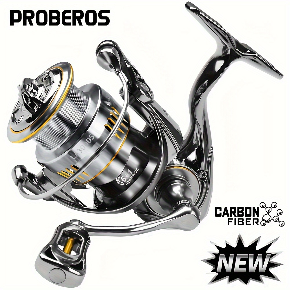 

Proberos Reel La Series - Carbon Fiber Body, Aluminum Alloy Reel, Surf & , 6+1 Stainless Bearings, 5.2:1 , Multi-occasion Fishing Gear For Easter, Thanksgiving, Christmas, Eid