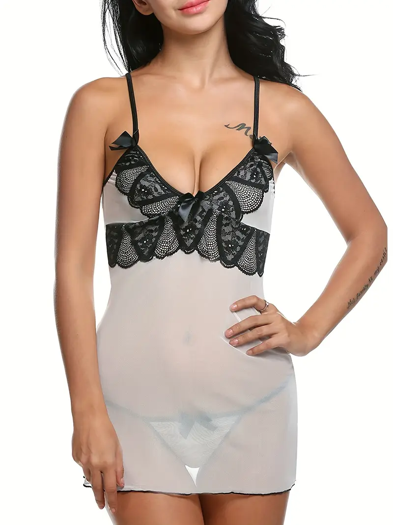 womens lingerie lace sheer dress backless sleepwear g - Temu womens lingerie lace sheer dress backless sleepwear g - Temu