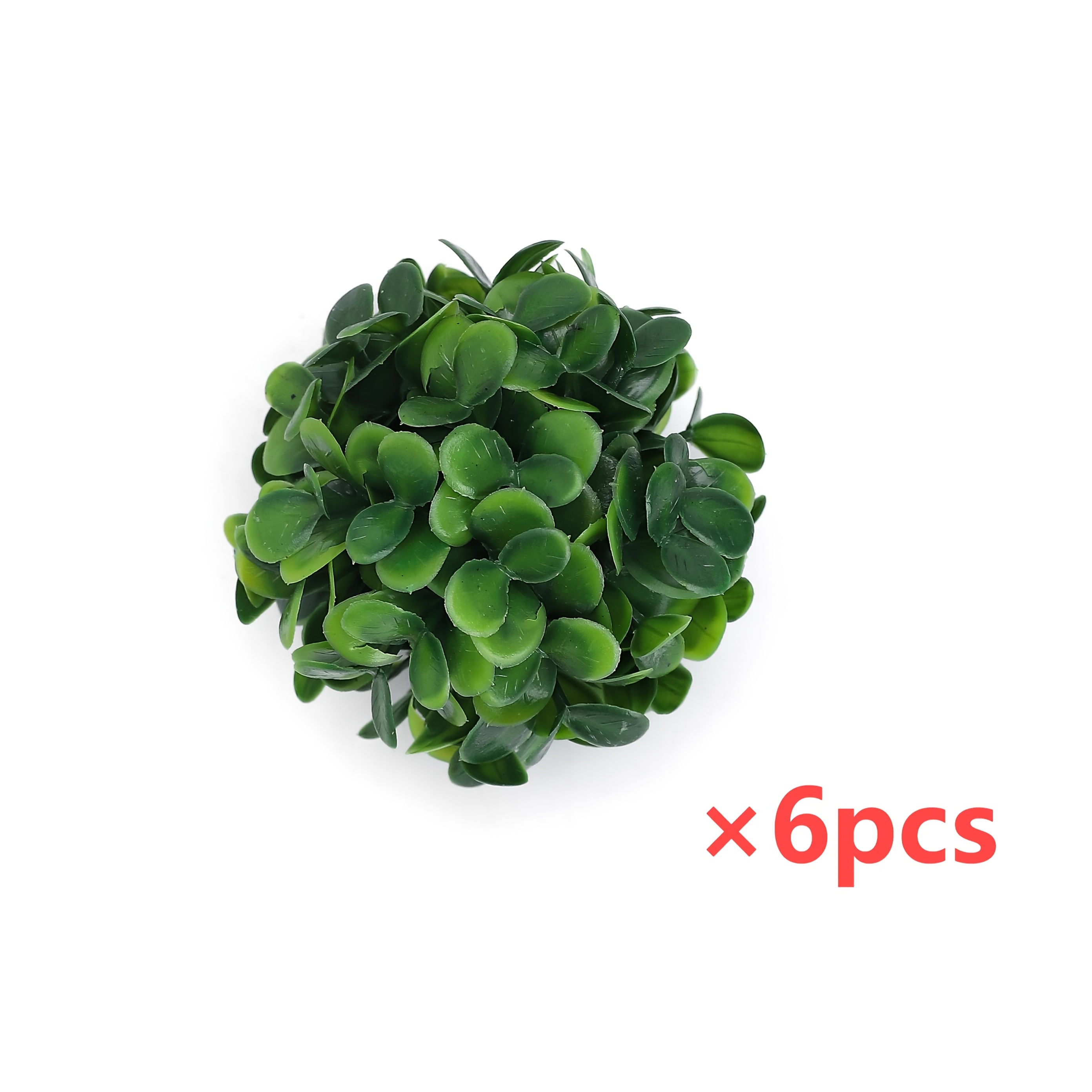 Image of 6pcs Artificial Boxwood Flower Balls, Faux Grass Balls, Suitable For Spring/summer Decor, Weddings, Valentine's Day, Easter, Office, Dorm, Outdoor Events, And Home Decor