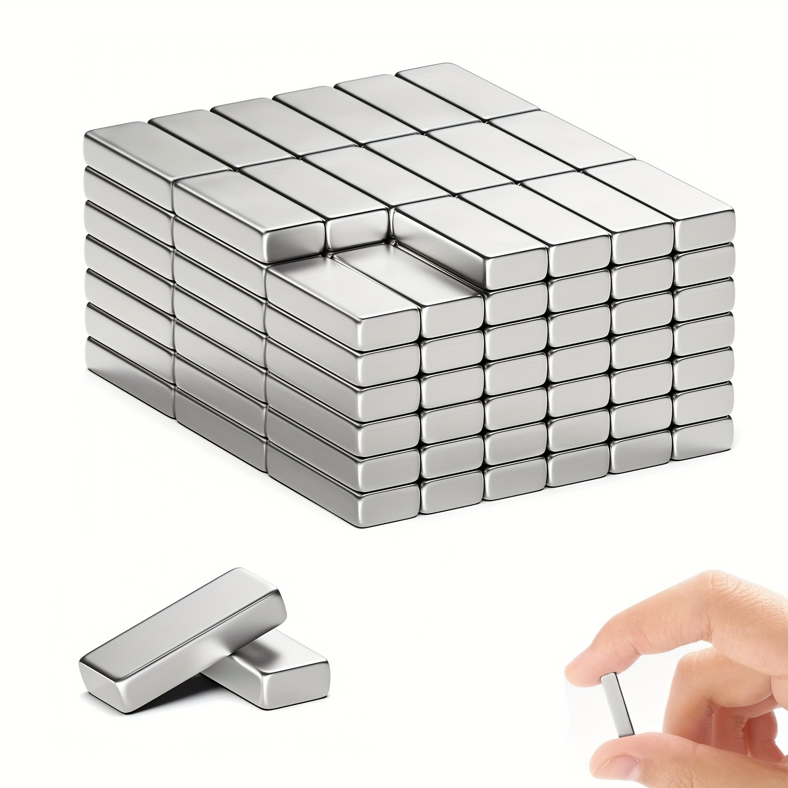 

10pcs/20pcs Strong Neodymium Magnets Bars, 20x5x2mm, Heavy Duty Rare Earth Magnets, Rectangular Magnetic Bar, Small Powerful Magnets For Kitchen Office Tool Storage