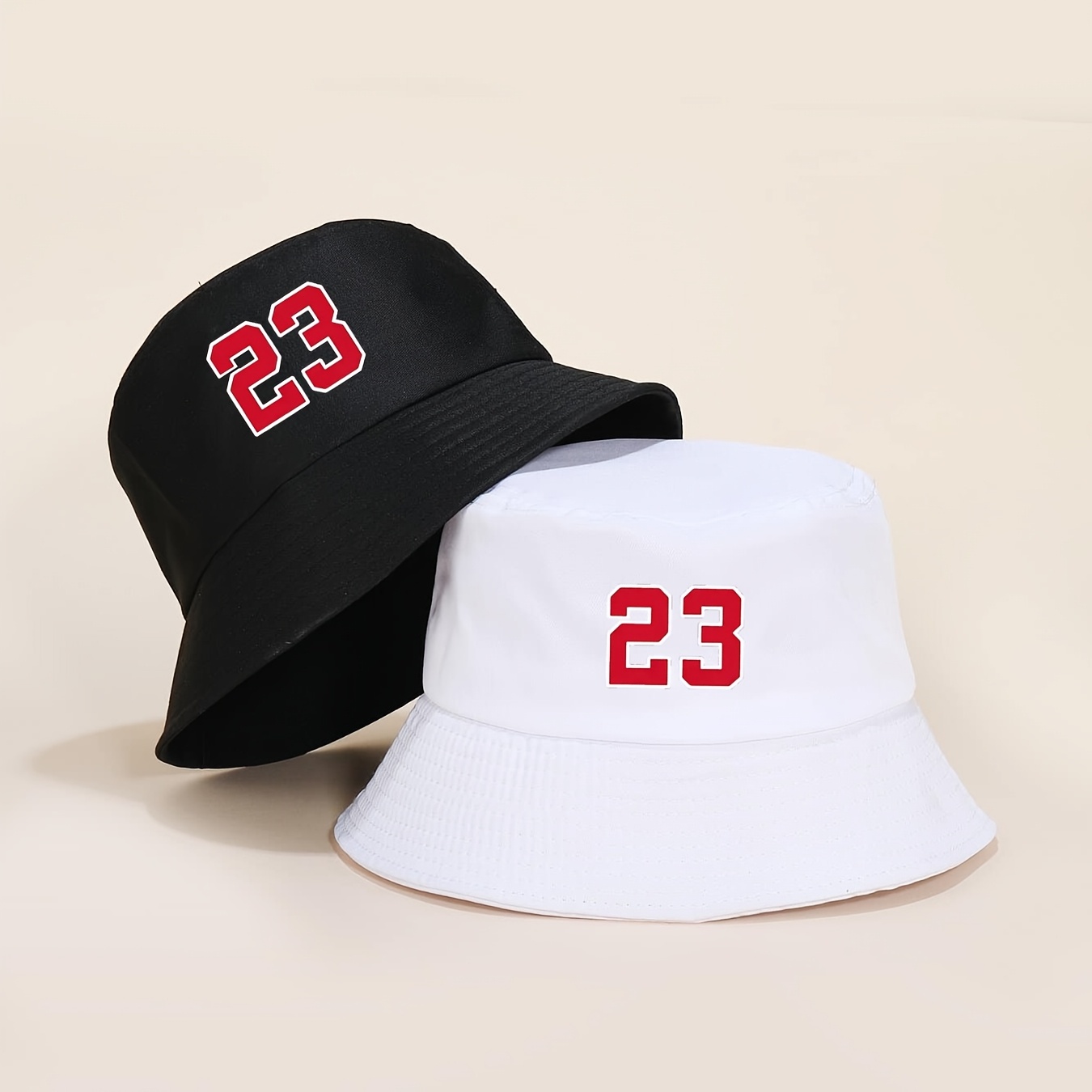 2pcs/1pc 23 Printing Reversible Bucket Hat Casual Sun Hat For Travel Valentine's Day