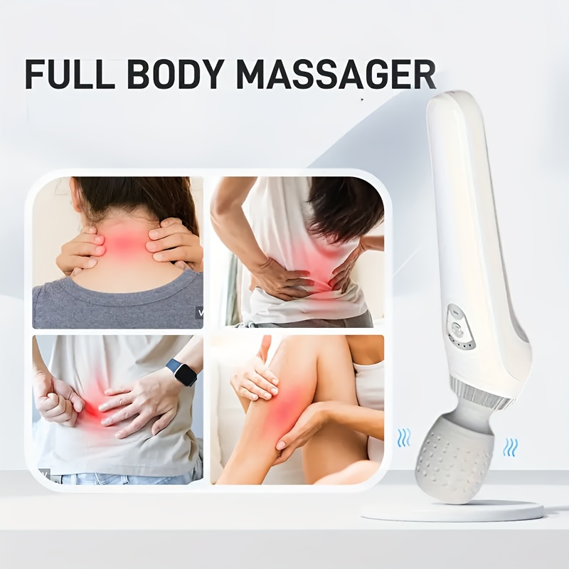 Ultra-Compact Portable Electric Massage Stick - USB Rechargeable, High-Speed Motor And High-Frequency Vibration, Ideal for Full Body Relaxation - Suitable for Neck, Back, Legs And Waist