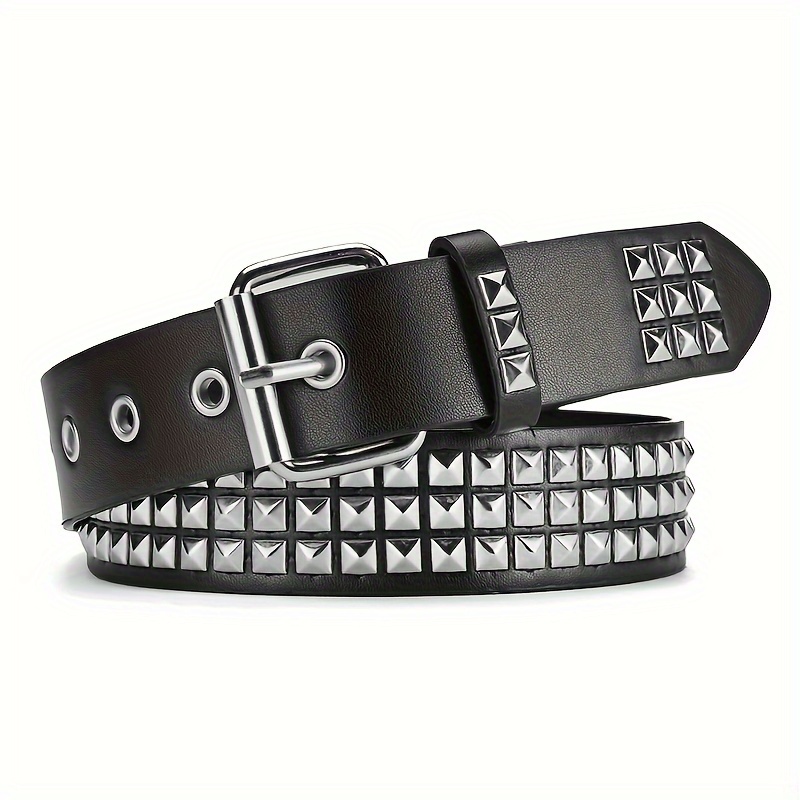 

Punk Rock Y2k Belt, Vintage Rivet Studded Belt, Suitable For Daily Wear, Party, Date Night, And More