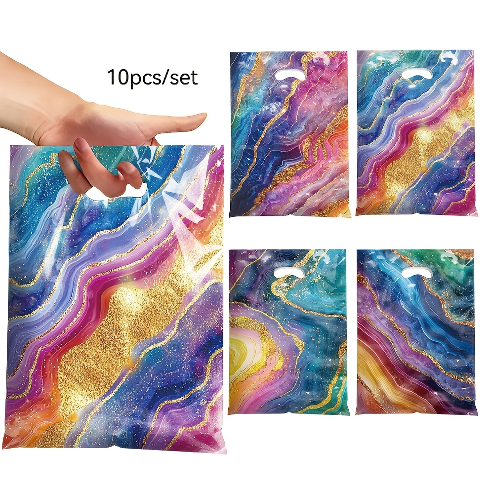 Image of Gift For Her/him Rainbow Gradient Small-sized Gift Bag, Premium Element Gift Bag, Holiday Party, Party Favor Gift Bag